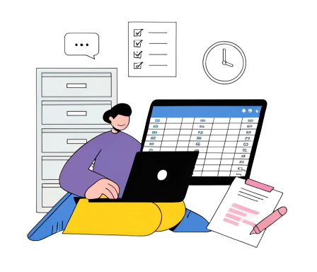 Property and unit management illustration