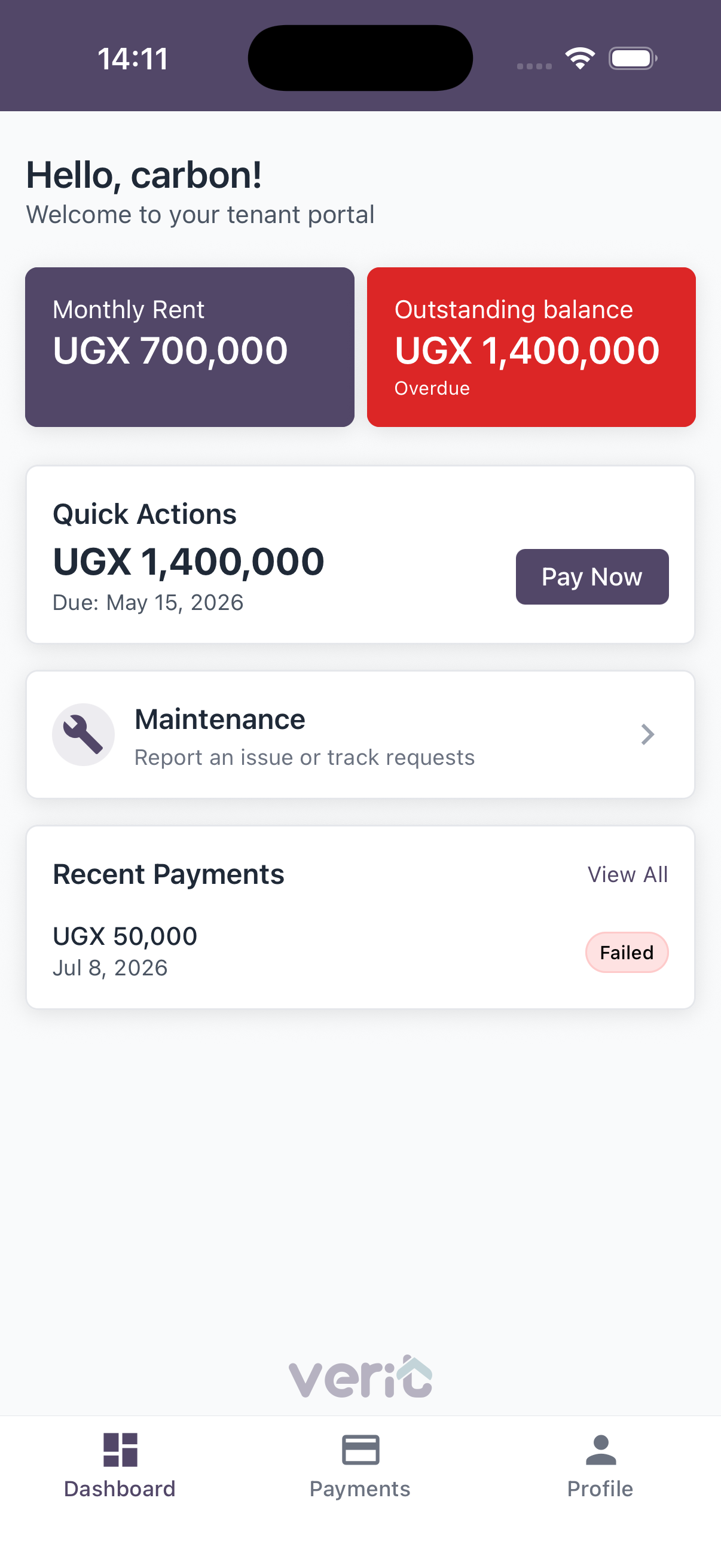 Verit mobile application